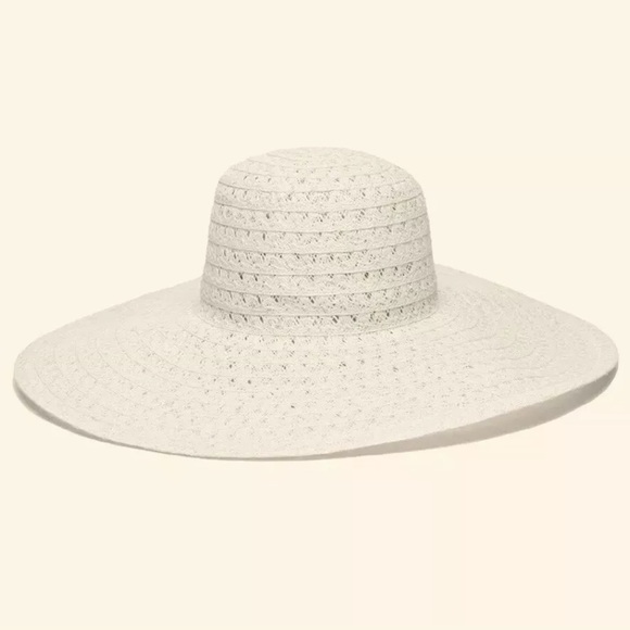 Anthropologie Alessandra Chantilly Wide Floppy Hat